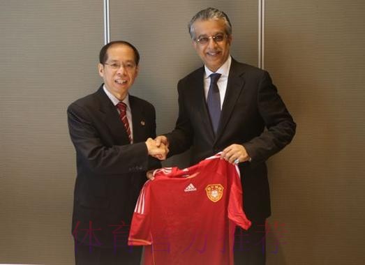 亚足联主席萨尔曼会见中国足协一行 亚足联主席萨尔曼会见中国足协一行